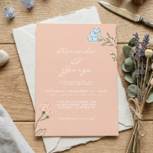 Boho Retro Floral Groovy Feste klassische Hochzeit