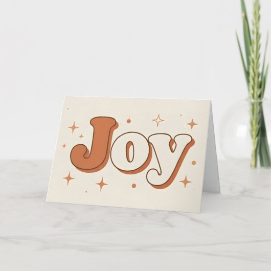 Boho Retro Freude Weihnachten (Vorderseite)