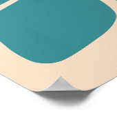 Boho Retro Groovy Blume Märkte Locarno Poster (Ecke)