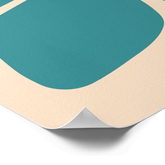 Boho Retro Groovy Blume Märkte Locarno Poster (Ecke)