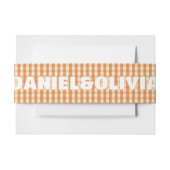 Boho Retro Groovy Colorful Wavy Wedding Einladungsbanderole (Vorderseite Beispiel)