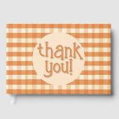 Boho Retro Groovy Colorful Wavy Wedding Gästebuch (Vorderseite)