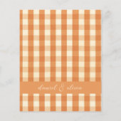 Boho Retro Groovy Colorful Wavy Wedding Menu (Rückseite)