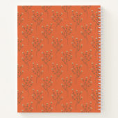 Boho Retro Groovy Floral Baby Showbook Notizblock (Rückseite)