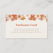 Boho Retro Groovy Floral Girl Begleitkarte (Vorderseite)