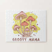 Boho Retro Groovy Mama Puzzle (Horizontal)