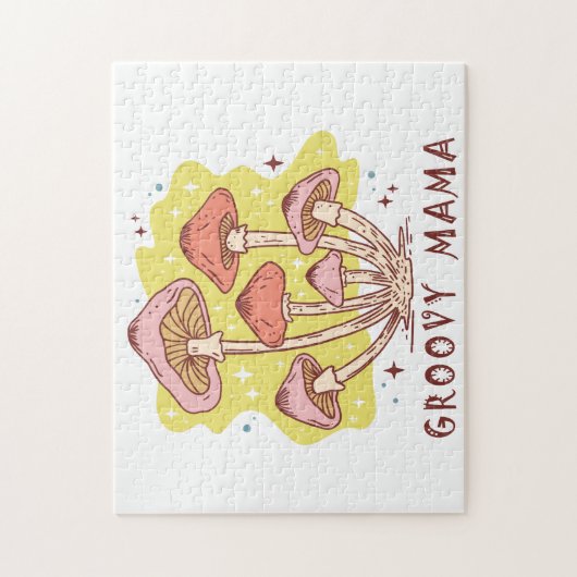 Boho Retro Groovy Mama Puzzle (Vertikal)