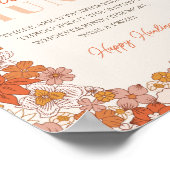 Boho Retro Groovy Schnuller Hunt Poster (Ecke)