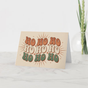 Boho Retro Ho Ho Ho Weihnachten