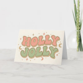 Boho Retro Holly Jolly Weihnachten