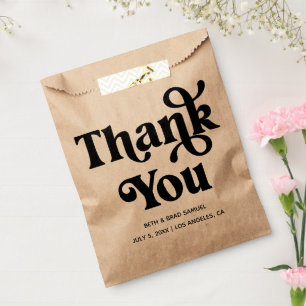 Boho Retro Individueller Dankeschön  Geschenktütchen