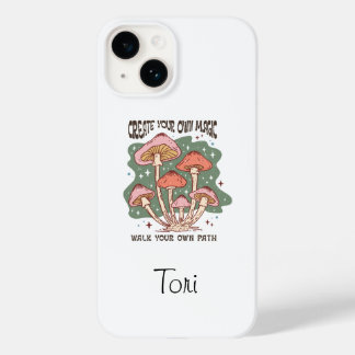 Boho Retro Inspirierender Spruch Erschaffe Deine E Case-Mate iPhone 14 Hülle