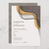 Boho Retro Lässige Backyard Wedding Einladung (Vorne/Hinten)