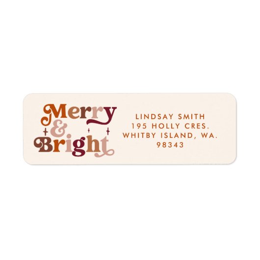 Boho Retro Merry und Bright (Vorne)