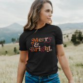 Boho Retro Merry und Bright T-Shirt