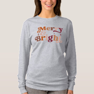Boho Retro Merry und Bright T-Shirt