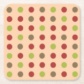 Boho Retro Modern Dot Paper Untersetzer (Vorderseite)