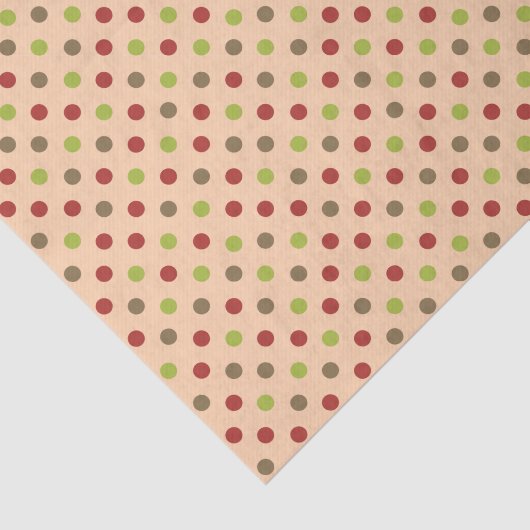 Boho Retro Modern Dot Tissue Paper Seidenpapier (Ausschnitt)
