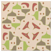 Boho Retro Modern Graphic Stoff (Nahaufnahme)