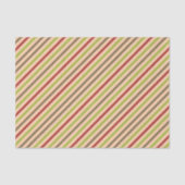 Boho Retro Modern Strip Tissue Paper Seidenpapier (Vorderseite)