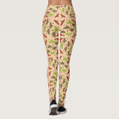 Boho Retro Moderne grafische Leggings (Rückseite)