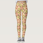 Boho Retro Moderne grafische Leggings (Vorderseite)