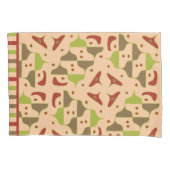 Boho Retro Moderne grafische Pillowcase Kissenbezug (Vorderseite-Links)