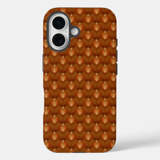 Boho Retro Muster im 70er Style Case-Mate iPhone Hülle (Rückseite)