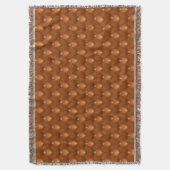 Boho Retro Muster im 70er Style Decke (Vorderseite Vertikal)