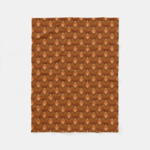 Boho Retro Muster im 70er Style Fleecedecke