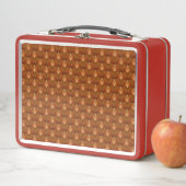 Boho Retro Muster im 70er Style Metall Brotdose (Beispiel)