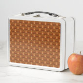 Boho Retro Muster im 70er Style Metall Brotdose (Beispiel)