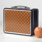 Boho Retro Muster im 70er Style Metall Brotdose (Beispiel)