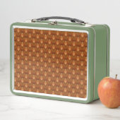 Boho Retro Muster im 70er Style Metall Brotdose (Beispiel)