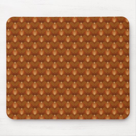 Boho Retro Muster im 70er Style Mousepad (Vorne)