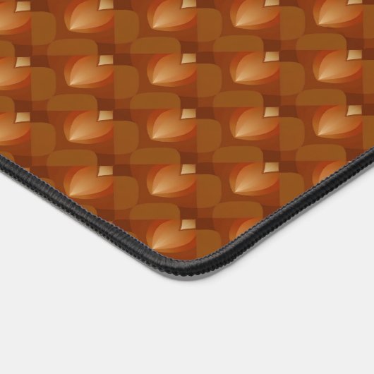 Boho Retro Muster im 70er Style Schreibtischunterlage (Ecke)