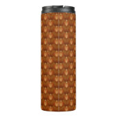 Boho Retro Muster im 70er Style Thermosbecher (Rückseite)