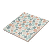 Boho-Retro-Pastell-Blumenprint Fliese (Seite)