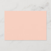 Boho Retro Peach Orange Wedding Webiste Begleitkarte (Rückseite)