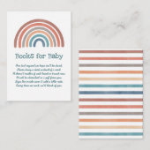 Boho Retro Rainbow Baby Duschbücher für Baby Begleitkarte (Vorne/Hinten)