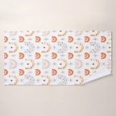 Boho retro Regenbogenline art mostars Badehandtuch (Badehandtuch)