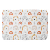 Boho retro Regenbogenline art mostars Badematte (Vorderseite)