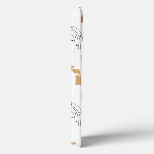 Boho retro Regenbogenline art mostars Case-Mate iPhone Hülle (Rückseite / Rechts)