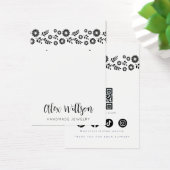 Boho Retro Schwarze Gänseblümchen-Blumen-Schmuckan (Schreibtisch)
