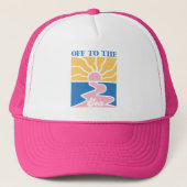 Boho Retro Sommerangebot Truckerkappe (Vorderseite)