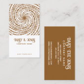 Boho Retro Spirale Visitenkarte (Vorne/Hinten)