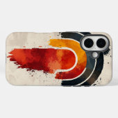 Boho Retro Splash Rainbow Phone Case (Rückseite (Horizontal))