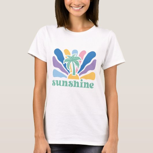 Boho Retro Summer T-Shirt (Vorderseite)