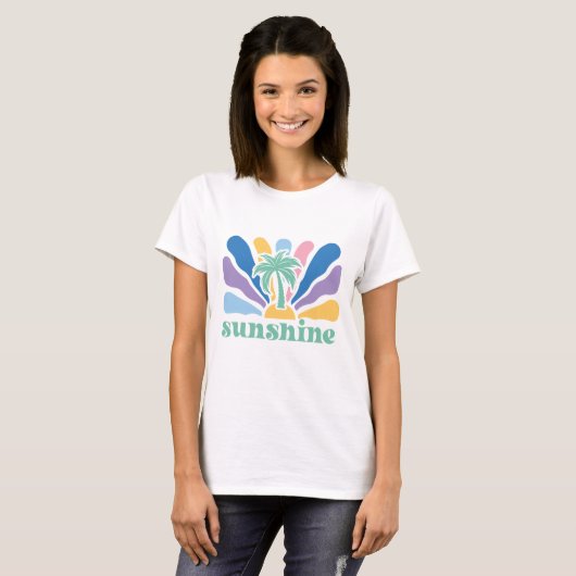 Boho Retro Summer T-Shirt (Vorne ganz)