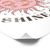 Boho Retro Sun Shine Fotodruck (Ecke)